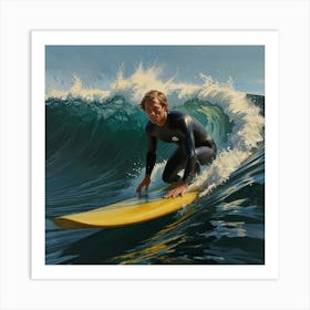 'Surfing' 3 Art Print