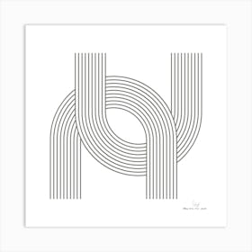 Letter U.A fine artistic print that decorates the place. Art Print