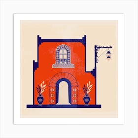 Mediterranean House Art Print Art Print