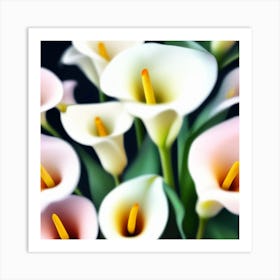 Flowers pastel IDEAS 5 Art Print