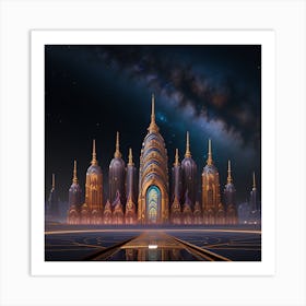 Futuristic City 2 Art Print