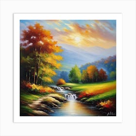 Autumn In The Mountains 24 Art Print