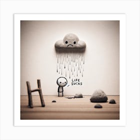 Life Is Hard Art Print