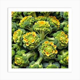 Florets Of Broccoli 4 Art Print