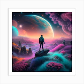 Space Landscape 3 Art Print