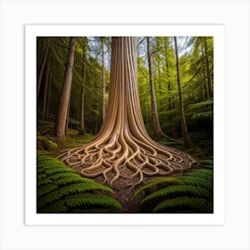 Ferns And Roots Art Print