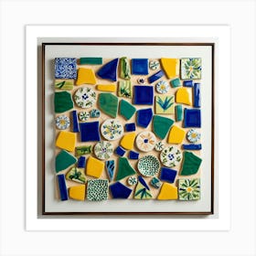 Ceramic Tile Wall Art Art Print