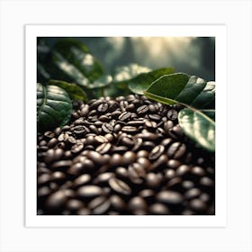 Coffee Beans In The Forest 4 Art Print