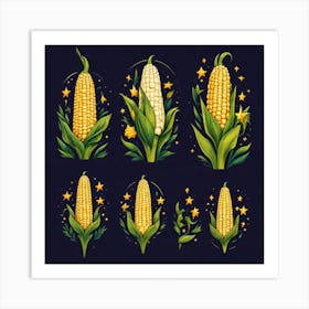 Sweetcorn As A Logo Mysterious (2) Art Print