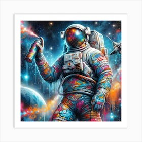 Space Man 3 Art Print
