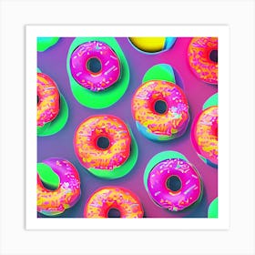 Donut Pop Art Print