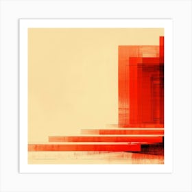 Abstract - Red Art Print