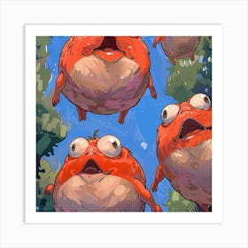 Frogs Art Print