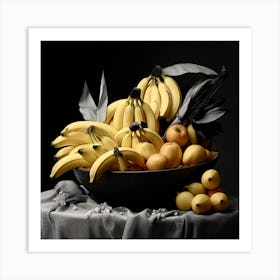 Bananas In A Bowl Art Print