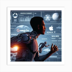 Futuristic Man 7 Art Print