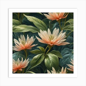 Lotus Flower Wallpaper Art Print