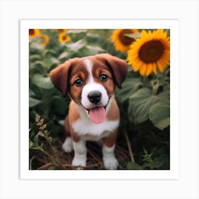 Garden Dog Art Print