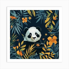 Panda Bear In The Jungle 8 Art Print