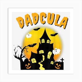 Dadcula Funny Dad Halloween Costume Spooky Season Scary Mens Art Print