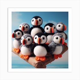 Amigurumi, Bird puffin Art Print