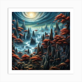 Fantasy Landscape Art Print