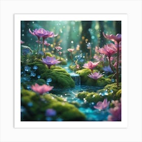 Fairy Waterfall Art Print