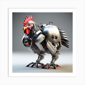 Robot cock Art Print