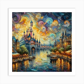 Disneyland, France 2 Art Print