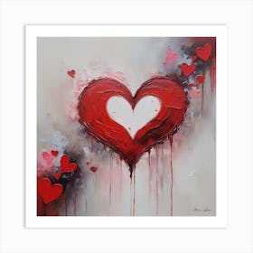 Love, heart, Valentine's Day 8 Art Print