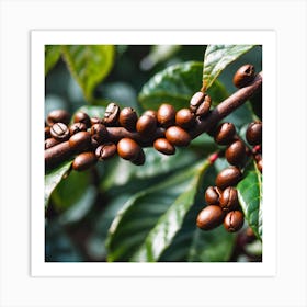 Coffee Beans On A Tree 43 Art Print