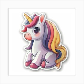 Unicorn Sticker 14 Art Print