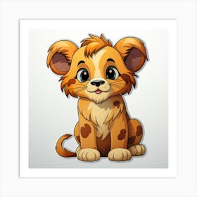 Lion Cub 48 Art Print