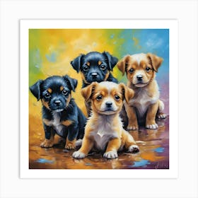 Chihuahua Puppies 1 Art Print