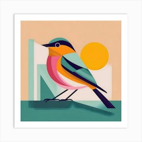 Bird On A Ledge Art Print