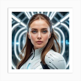 Futuristic Girl 16 Art Print