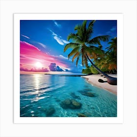 Sunset Beach Art Print