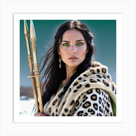 Woman With A Spear Art Print