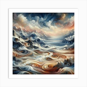 Ocean Waves 1 Art Print