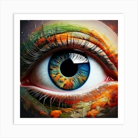 Firefly Divided Eye, Building Sized, Layers, Different Seasons, Seasonal Floors, Surreal, Architectu (8) Art Print