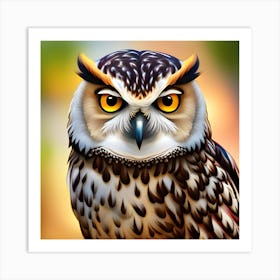 Owl Portrait Art Print