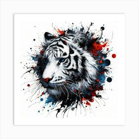 White Tiger 10 Art Print