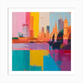 Abstract Travel Collection London England 3 Art Print