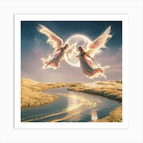 Angels In The Sky Art Print