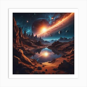 Space Landscape 14 Art Print