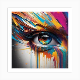 Colorful Eye 2 Art Print