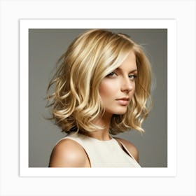 Blond Hair Female Blonde Light Golden Color Style Hairstyle Beauty Tresses Locks Mane S Art Print