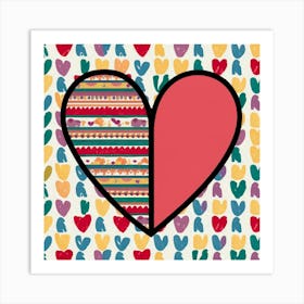 Heart With Hearts Art Print