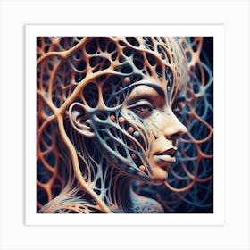 Cyborg Woman 117 Art Print