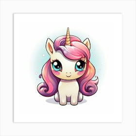 Cute Unicorn 442 Art Print