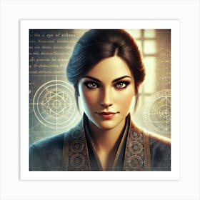 Converted Nina Portrait Art Print